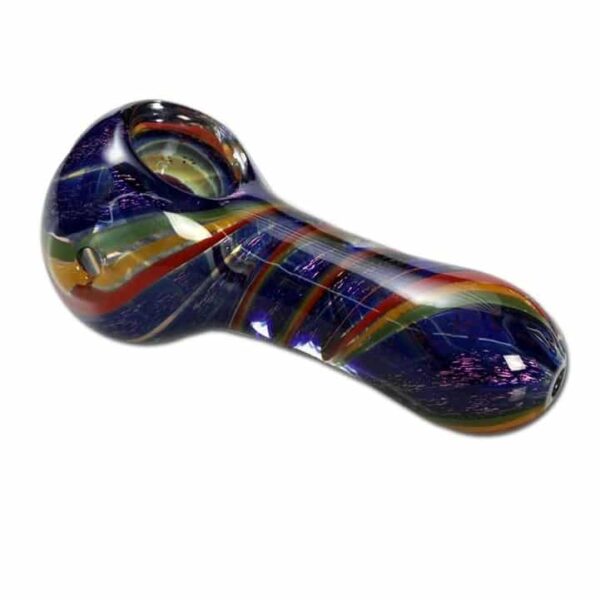 Glass Smokers Hand pipe Spiral Rasta