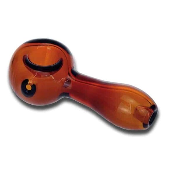 Glass Hand pipe “Clear Amber”