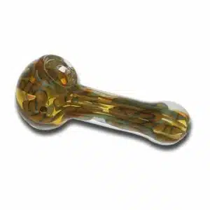 Glass Hand Pipe "Yellow Swirl"