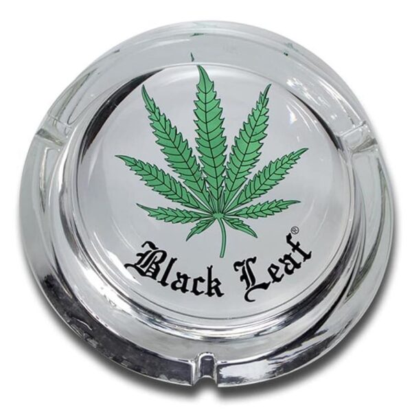 Glass Askebeger Black Leaf