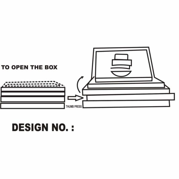 5507152 Kavatza "Flower" Wooden Box