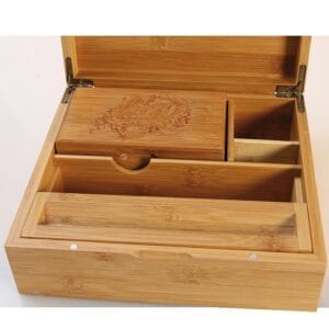 Black Leaf Skull Bamboo Stoner Box II