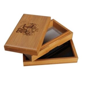 Black Leaf Skull Bamboo Stoner Box II