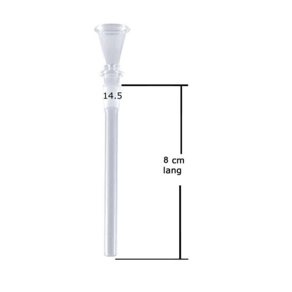 Glass Downpipe (Chillum) SG14 - 8cm