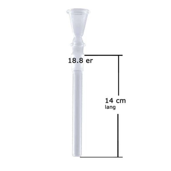 Glass Downpipe (Chillum) SG19 - 14cm